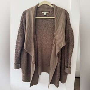 Love By Design Brown Chunky Knit Cardigan